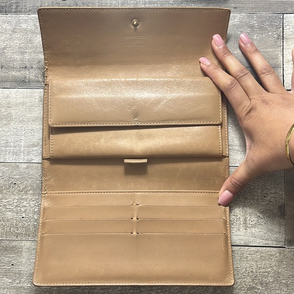 LOUIS VUITTON Bronze Vernis Monogram Porte Tresor Long Wallet - Picture 2 of 11